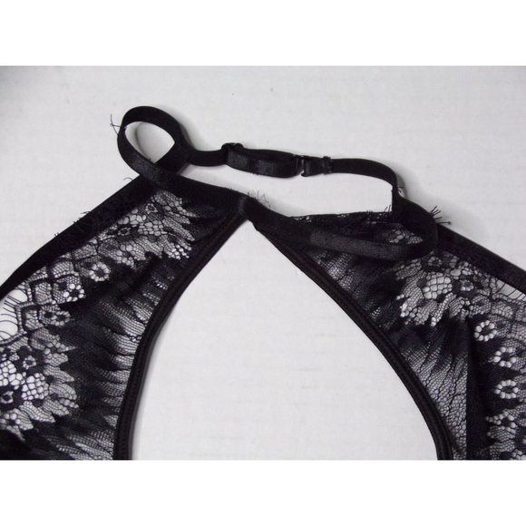 Oh La La Cheri Liliana Lace Cutout Bra Black Med - Picture 10 of 12
